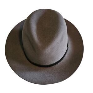 Rag & Bone Charcoal Gray Wool Fedora Hat Size Medium